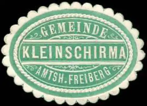 Gemeinde Kleinschirma - Amtshauptmannschaft Freiberg