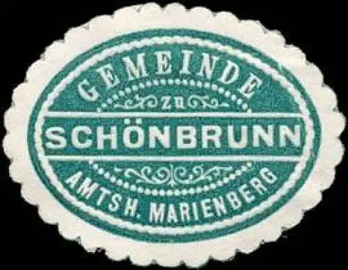 Gemeinde SchÃ¶nbrunn - Amtshauptmannschaft Marienberg