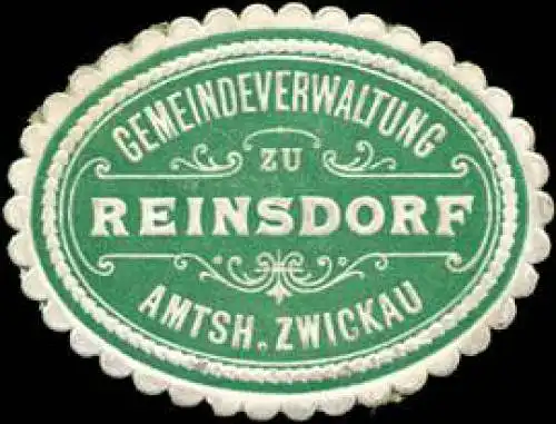 Gemeindeverwaltung zu Reinsdorf Amtsh. Zwickau