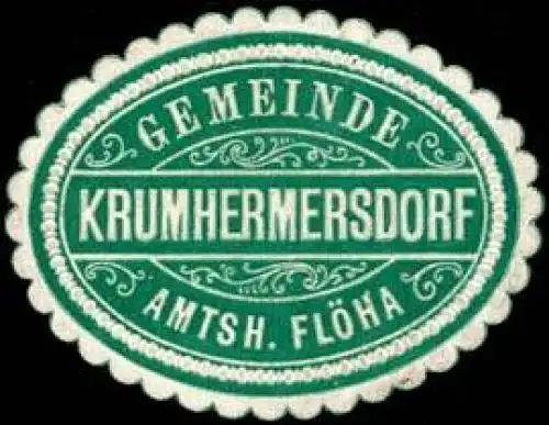 Gemeinde Krumhermersdorf - Amtshauptmannschaft FlÃ¶ha