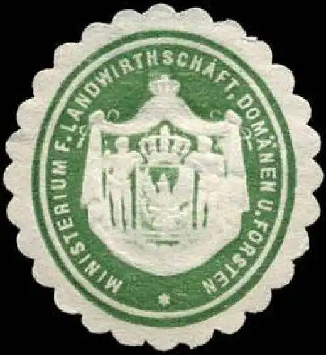 Ministerium für Landwirthschaft, Domänen und Forsten
