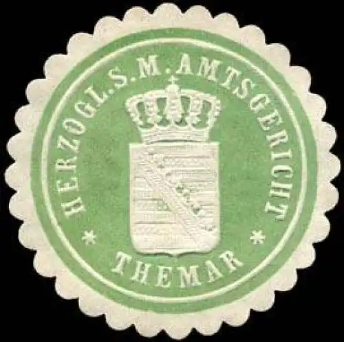Herzoglich SÃ¤chsisch Meining. Amtsgericht - Themar