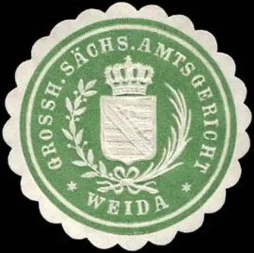 Grossherzoglich SÃ¤chsisches Amtsgericht - Weida