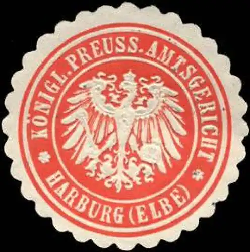 Königlich - Preussisches Amtsgericht Harburg