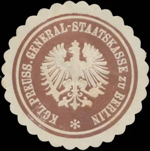 K.Pr. General-Staatskasse zu Berlin