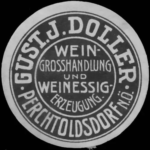 Gust. J. Doller Wein-GroÃhandlung