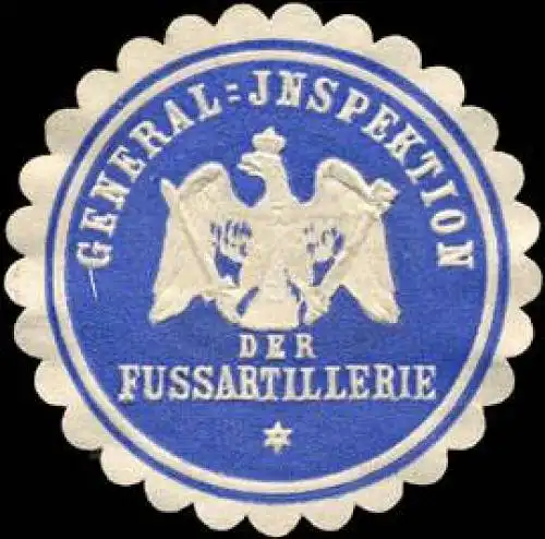 General - Inspektion der Fussartillerie