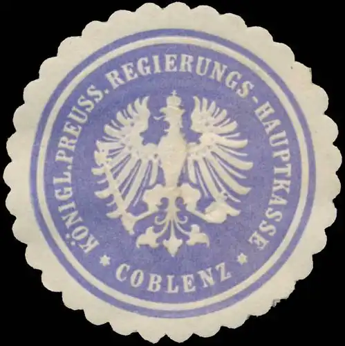 K.Pr. Regierungs-Hauptkasse Koblenz