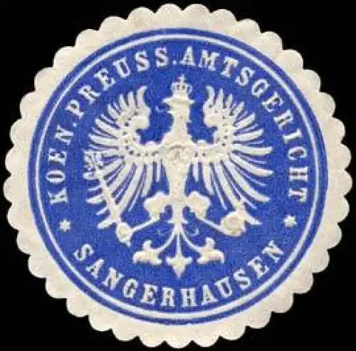 Koeniglich Preussisches Amtsgericht - Sangerhausen