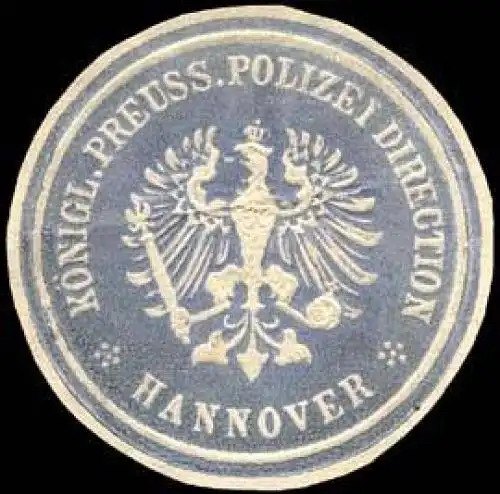 KÃ¶niglich Preussische Polizei Direction - Hannover