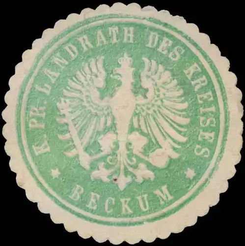 K.Pr. Landrath des Kreises Beckum