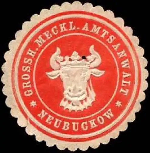 Grossherzoglich Mecklenburgische Amtsanwalt - Neubuckow
