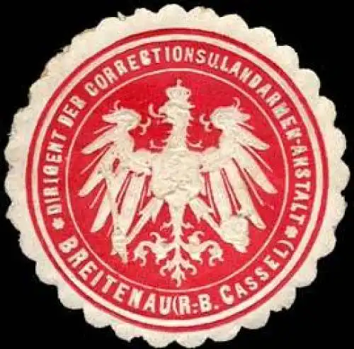 Dirigent der Corrections und Landarmen - Anstalt - Breitenau (Regierungs - Bezirk Kassel)