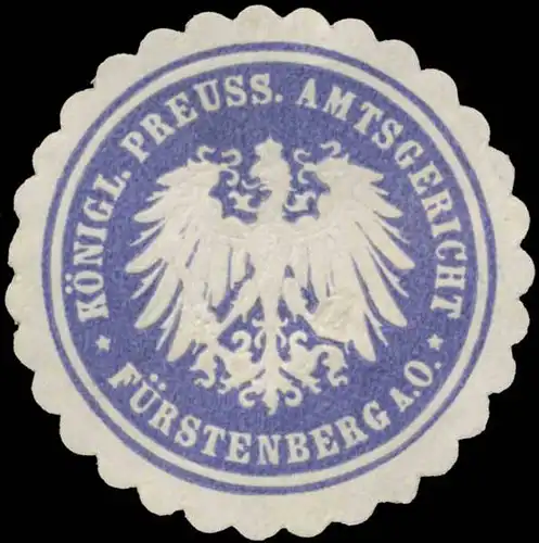 K.Pr. Amtsgericht FÃ¼rstenberg/Oder