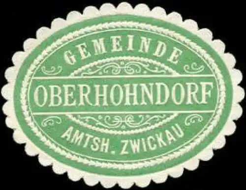 Gemeinde Oberhohndorf - Amtsh. Zwickau