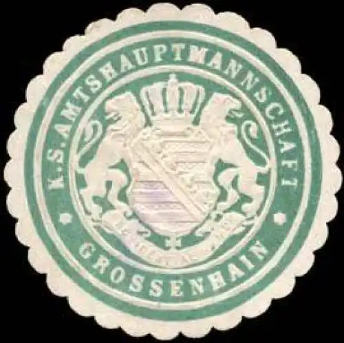 KÃ¶niglich SÃ¤chsische Amtshauptmannschaft - Grossenhain