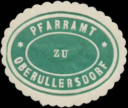 Pfarramt zu Oberullersdorf