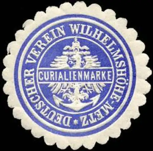 Deutscher Verein WilhelmshÃ¶he - Metz - Curialienmarke
