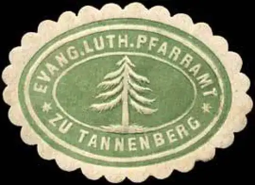 Evang. luther. Pfarramt zu Tannenberg