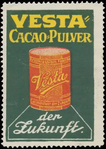Vesta Kakao-Pulver der Zukunft