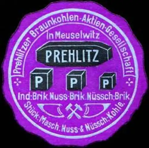 Prehlitzer Braunkohlen - Aktien - Gesellschaft in Meuselwitz
