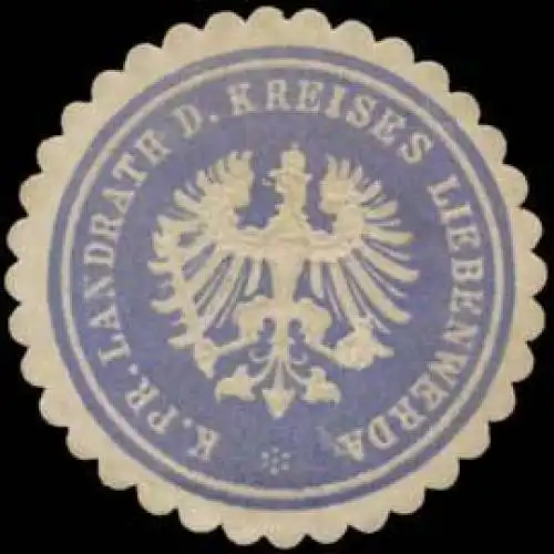 K.Pr. Landrath des Kreises Liebenwerda