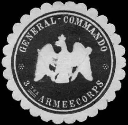 General - Commando - 3tes Armeecorps