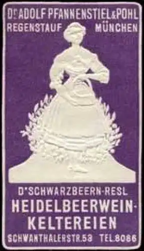 D&#39;Schwarzbeern - Resl Heidelbeerwein - Keltereien