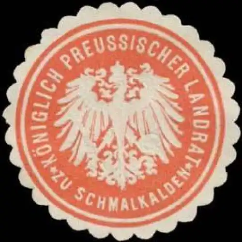 K.Pr. Landrat zu Schmalkalden