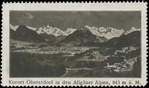 Kurort Oberstdorf in den Allgäuer Alpen