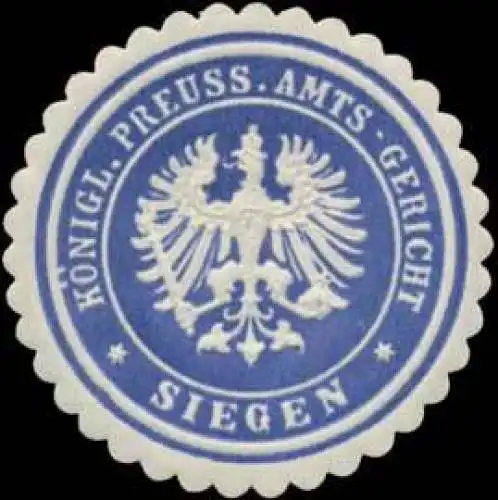 K.Pr. Amts-Gericht Siegen