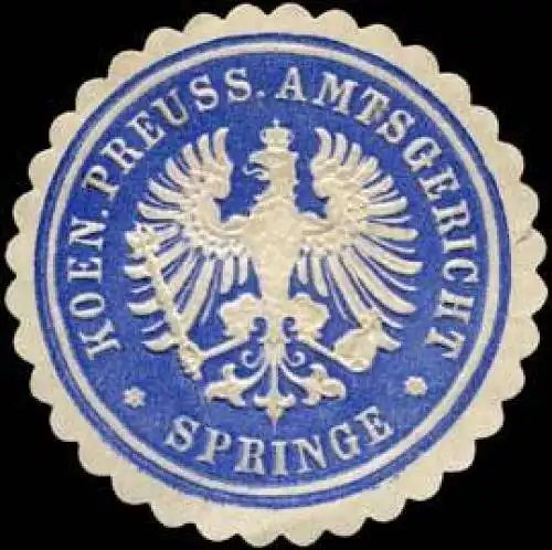 Koeniglich Preussisches Amtsgericht - Springe