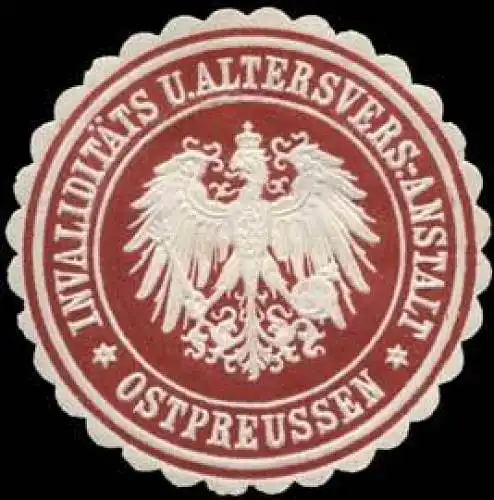 InvaliditÃ¤ts und Altersversicherungs - Anstalt - Ostpreussen