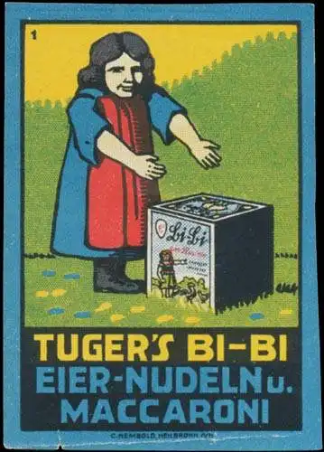 Tugers Bi-Bi Eier-Nueln und Makkaroni