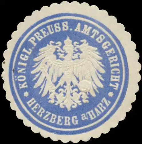 K. Pr. Amtsgericht Herzberg am Harz