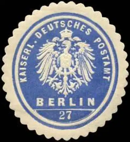Kaiserlich Deutsches Postamt Berlin 27