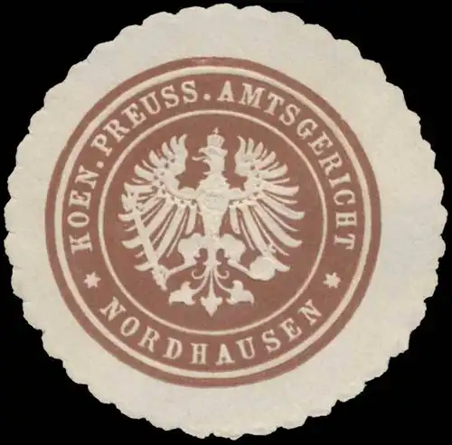 K.Pr. Amtsgericht Nordhausen