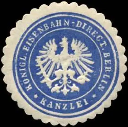 KÃ¶nigliche Eisenbahn - Direction Berlin - Kanzlei