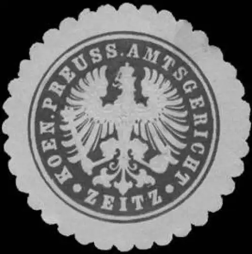 Koen. Preuss. Amtsgericht Zeitz