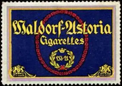 Waldorf - Astoria - Zigaretten
