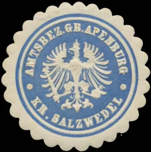 Amtsbezirk GroÃ Apenburg Kreis Salzwedel