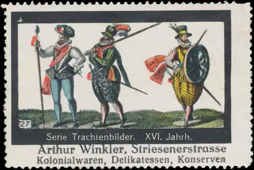 Trachten XVI. Jahrhundert