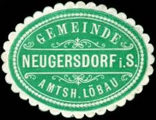 Gemeinde Neugersdorf in Sachsen - Amtshauptmannschaft LÃ¶bau