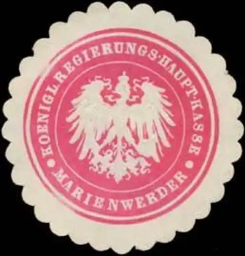K. Regierungs-Haupt-Kasse Marienwerder