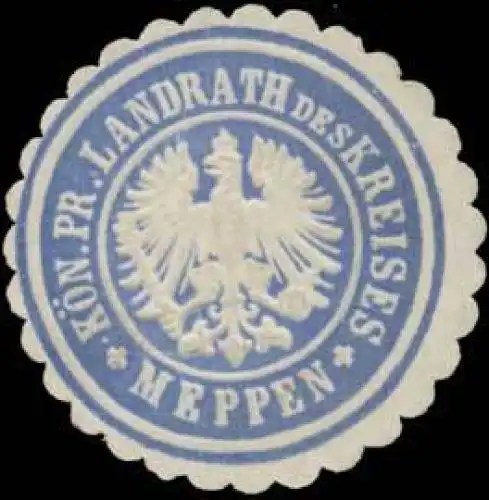 K.Pr. Landrath des Kreises Meppen