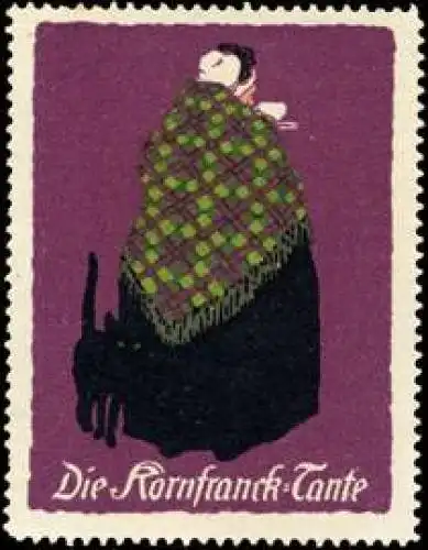 Die Kornfranck - Tante mit Katze