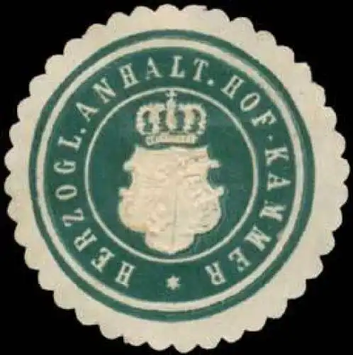 H. Anhalt. Hofkammer