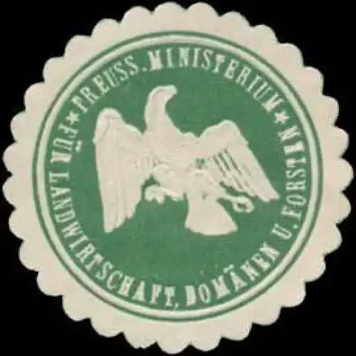 Pr. Ministerium fÃ¼r Landwirtschaft, DomÃ¤nen und Forsten