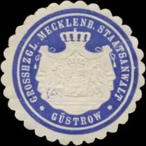 Grosshzgl. Mecklenb. Staatsanwalt Güstrow