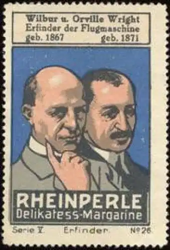 Wilbur und Orville Wright - Gebrüder Wright Erfinder der Flugmaschine